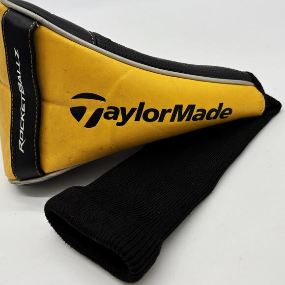 Taylormade RBZ Stage 2 Golf Club Headcover Nlack Yellow Roacketballz Tail Sock - Picture 3 of 8